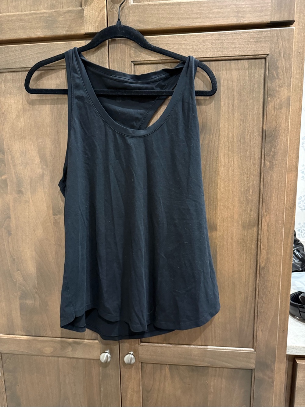 lululemon athletica Black Tank Top with Layered Back